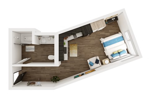 CURRENT, Studio, 1 Bath at Marina Square, Washington, 98337